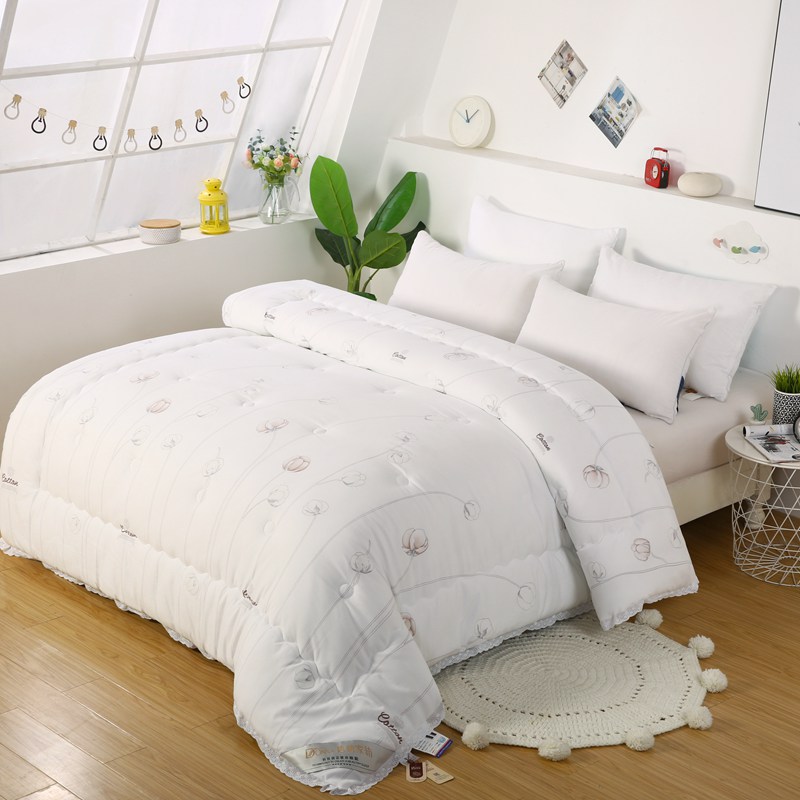 全棉绣花被